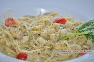 Spaghetti mit Spargel und Zitronen Sahne Sauce