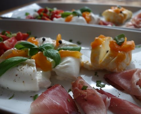 Burrata mit Tomaten